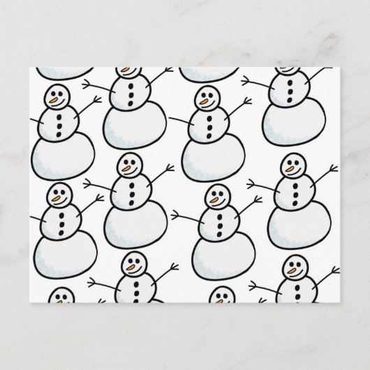 雪だるま ポストカード (正面)