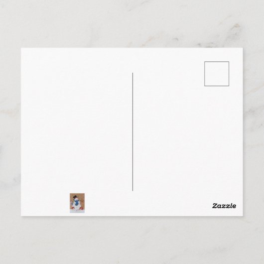 雪だるま ポストカード (裏面)