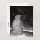 雪だるま ポストカード (正面/裏面)