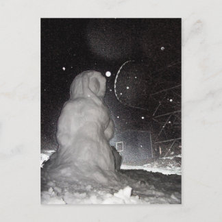 雪だるま ポストカード