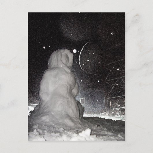 雪だるま ポストカード (正面)