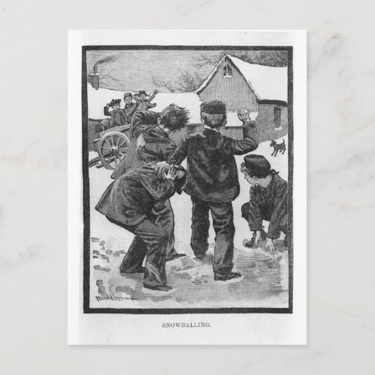 雪だるま！ ポストカード (正面)