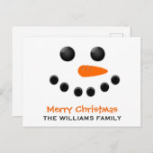 雪だるま ポストカード (正面/裏面)