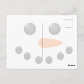 雪だるま ポストカード (裏面)