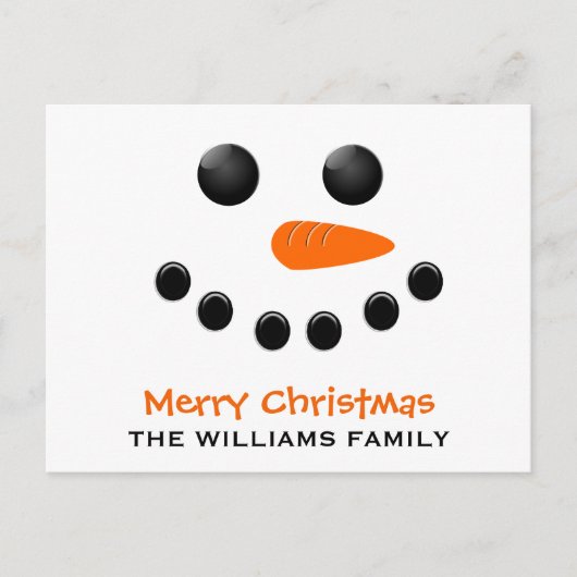 雪だるま ポストカード (正面)