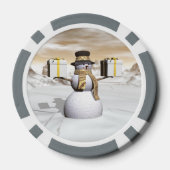 雪だるま ポーカーチップ (裏面)