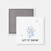 雪だるま マグネット (正面/裏面)