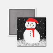 雪だるま マグネット (正面/裏面)