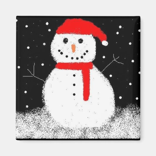 雪だるま マグネット (正面)