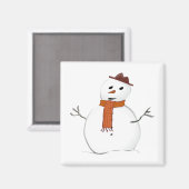 雪だるま マグネット (正面/裏面)