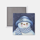 雪だるま マグネット (正面/裏面)