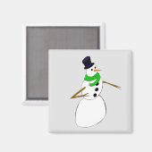 雪だるま マグネット (正面/裏面)