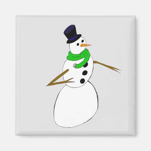 雪だるま マグネット (正面)