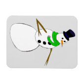 雪だるま マグネット (横)