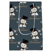 雪だるま ミディアムペーパーバッグ (裏面)