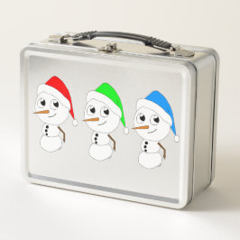 雪だるま メタルランチボックス