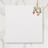 雪だるま | メリークリスマスフォイルメッセージカード フェイバータグ (裏面)