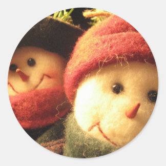 雪だるま ラウンドシール