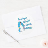 雪だるま ラウンドシール (封筒)