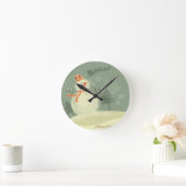 雪だるま ラウンド壁時計 (ホーム)