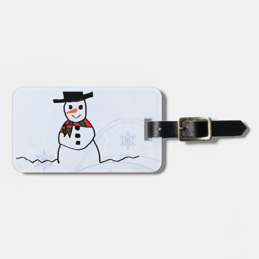 雪だるま ラゲッジタグ (正面横)