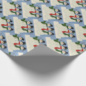 雪だるま ラッピングペーパー (角)