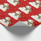 雪だるま ラッピングペーパー (角)