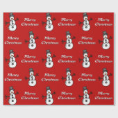 雪だるま ラッピングペーパー (フラット)