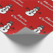 雪だるま ラッピングペーパー (角)