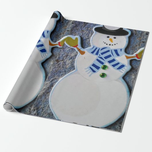 雪だるま ラッピングペーパー (アンロールド)