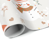 ⛄ 雪だるま ラッピングペーパー (ロールコーナー)