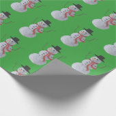 雪だるま ラッピングペーパー (角)