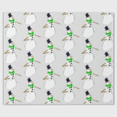 雪だるま ラッピングペーパー (フラット)