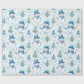 雪だるま ラッピングペーパー (フラット)