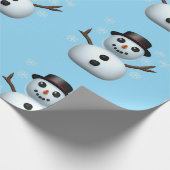 雪だるま ラッピングペーパー (角)