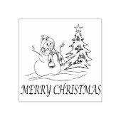 雪だるま ラバースタンプ (インプリント)