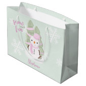 雪だるま ラージペーパーバッグ (裏面アングル)