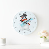 雪だるま ラージ壁時計 (ホーム)