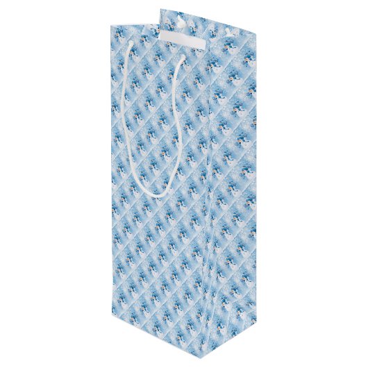 雪だるま ワインギフトバッグ (裏面アングル)