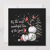 雪だるま 今年が一番素敵な時期  シーズンカード (正面)