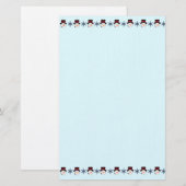 雪だるま 便箋 (正面/裏面)