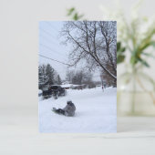 雪だるま。冬おもしろい。 招待状 (スタンド正面)