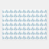 雪だるま 冬の楽しみ ラッピング用紙 シート (正面)