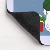 雪だるま – 冷手、暖かいハート マウスパッド (コーナー)