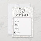 雪だるま&北極 – 招待状 (裏面)