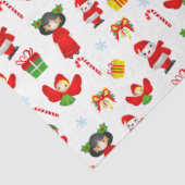 雪だるま、小人、天使の飾り 薄葉紙 (詳細)