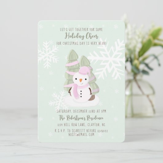 雪だるま 招待状 (スタンド正面)