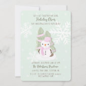 雪だるま 招待状 (正面)