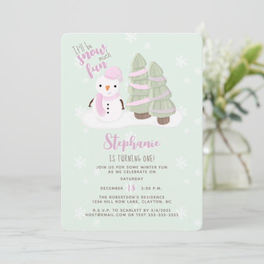 雪だるま 招待状 (スタンド正面)