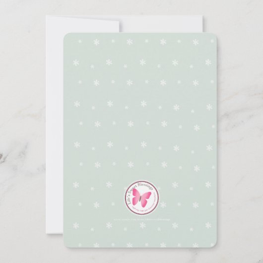 雪だるま 招待状 (裏面)